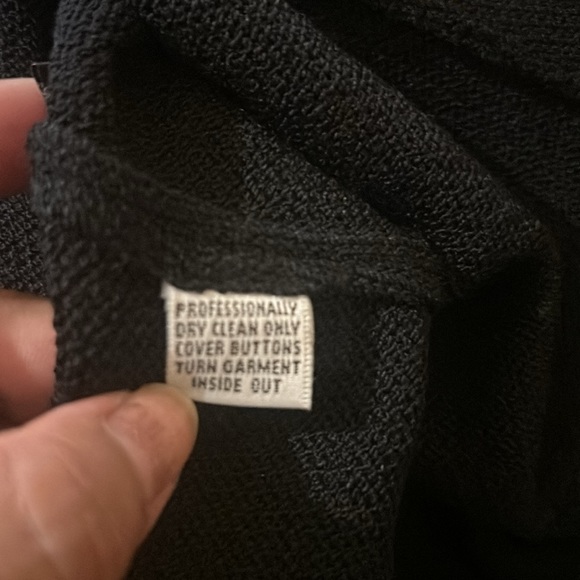 St. John Basics Double Breasted Santana Knit Jacket in Black - Picture 10 of 12